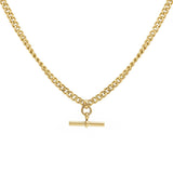The Piha T-Bar Necklace - Curb