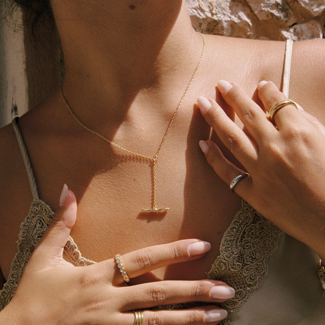 The Molten T-Bar Necklace