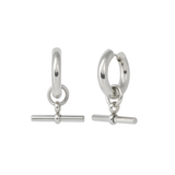 The Piha T-bar Hoops - Silver