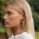 The Pearl Drop Hoops
