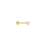The Crystal Flat Back Stud - TitaniumBy Rae