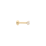 The Crystal Flat Back Stud - TitaniumBy Rae