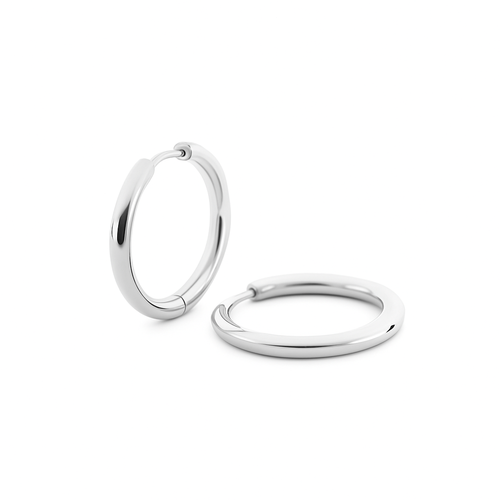 The Mini Tate Hoops - SilverBy Rae