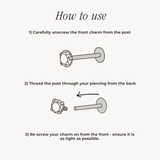 The Pearl Row Flat Back StudBy Rae