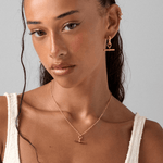 The Piha T - Bar Necklace - Ball and DotBy Rae