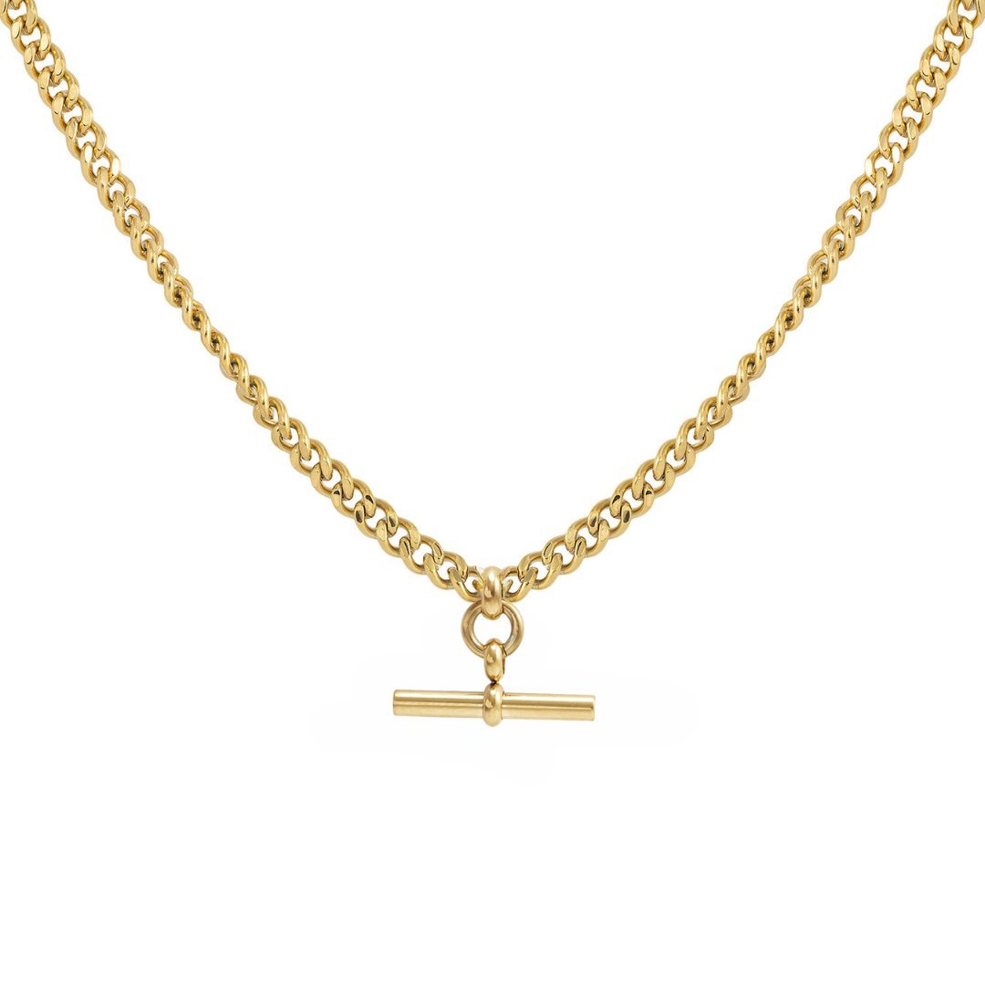 The Piha T - Bar Necklace - CurbBy Rae