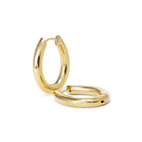 sleek and simple every day medium sized waterproof gold hoop